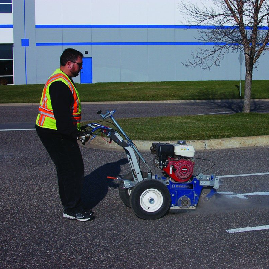 With this application, paint lines, floor cleaning and floor preparation operations can be done on concrete and asphalt thanks to Milling method, without damaging of asphalt bitumen layer on the surface.